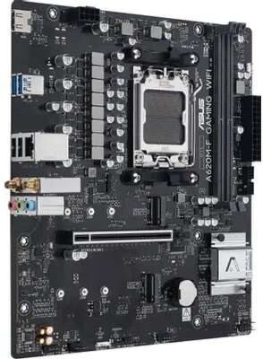 ASUS A620M-F GAMING WIFI (Socket AM5, mATX, 4xDDR5(192GB), HDMI, 1xPCIe 4.0x16/2xPCIe 3.0x1, 2,5xLAN, 3xM.2, 2,5xLAN,WiFi 6E, BT, 2xUSB 3.2, 4xUSB 2.0,1xPS/2)
