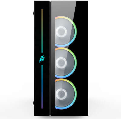 Корпус 1STPLAYER BLACK.SIR B7-A, черный, ATX, Без БП (B7-A-4M2)