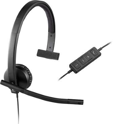 Гарнитура Logitech Headset H570E Mono [981-000571]