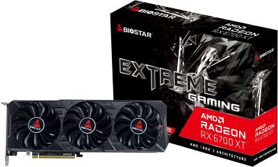 Видеокарта BIOSTAR AMD Radeon RX 6700 XT 12Gb DDR6 PCI-E HDMI, 3DP