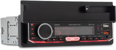 Автомагнитола Digma MCP-414 1DIN 4x45Вт v5.0 USB 2.0 AUX 4 ПДУ
