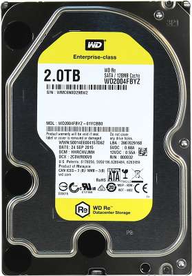 Жёсткий диск WD SATA-3 2Tb Raid Edition WD2004FBYZ, 7200rpm, 128MB buffer
