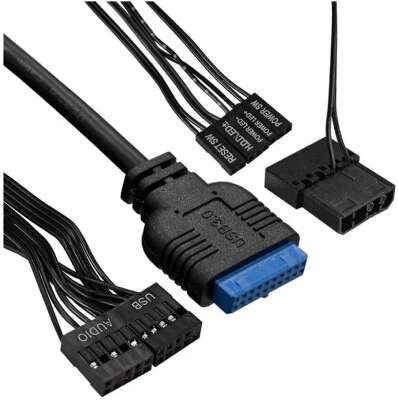 Корпус MINITOWER mATX W/PSU USB+USB3.0 черный 120mm Fan с RGB подсветкой mEVO-7807 EX292981RUS EXEGATE