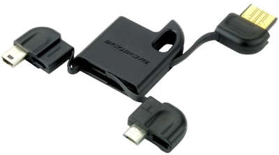 Брелок: кабель Scosche FlipSYNK [USBMM2], USB/micro+miniUSB