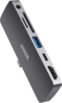 Адаптер Anker PowerExpand Direct 6-in-1 USB-C PD Media Hub, Grey [A83620A1]