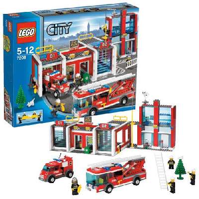 LEGO City 7208 Конструктор Лего Пожарное депо