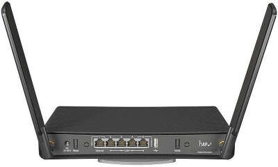 Роутер беспроводной MikroTik hAP ac3 (RBD53IG-5HACD2HND) AC1200 10/100/1000BASE-TX черный
