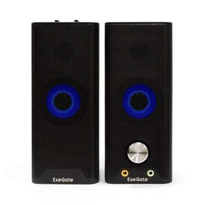 ExeGate Accord 280 (питание USB, Bluetooth, 2х3Вт (6Вт RMS), 60-20000Гц, цвет черный, RGB подсветка, с возможностью трансформации в саундбар, Color Box)