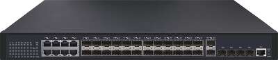 Управляемый коммутатор L3 NIKOMAX, Stack, 24 порта 100/1000BaseX SFP, 8 портов 10/100/1000BaseT, 6 портов 1/10GE SFP+, Резервный БП (опция)