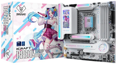 Материнская плата MAXSUN MS-iCraft 860M CROSS Pro, B860, LGA1851, 4*DDR5, 4*SATA3, 2*M.2, USB 3.2, USB 2.0, Type-C, 1*PCIEx16, 1*PCIex4, HDMI+DP, mATX