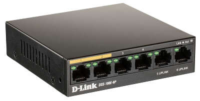 Коммутатор D-link DSS-100E-6P