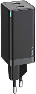 Зарядное устройство Baseus GaN2 Quick Charger 45W, 2xUSB-C, кабель USB-C 100W, Black [CCGAN-M01]