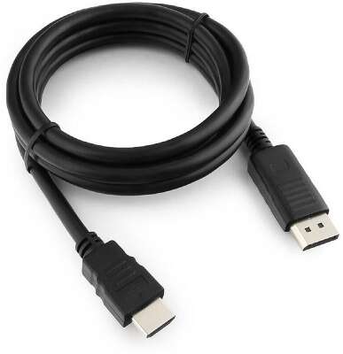 Кабель DisplayPort-HDMI Gembird/Cablexpert  1,8м, 20M/19M, черный, экран, пакет (CC-DP-HDMI-6)