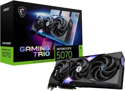 Видеокарта MSI RTX5070 GAMING TRIO OC 12GB GDDR7 192bit 3xDP HDMI 3FAN RTL