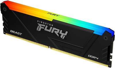 Модуль памяти Kingston 16GB DDR4 3600MHz DIMM FURY Beast Black RGB XMP CL18, 1.35V 288-pin Non-ECC