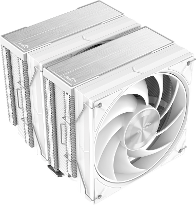 Кулер для процессора/ CPU Cooler SAMA A60W (265W, 4-pin PWM, 156.5mm, 6x6mm, 2x120mm, 78CFM, 29dBA, 2200RPM, S: 1851/1700/1200/115X, AM5/AM4, white)