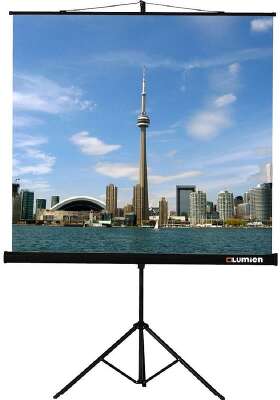 Lumien Eco View LEV-100107 Экран на штативе 180х180см (раб.область 174х174см) MW с возможностью настенного крепления 1:1