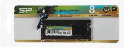 Модуль памяти DDR4 SODIMM 8Gb DDR2666 Silicon Power (SP008GBSFU266X02)