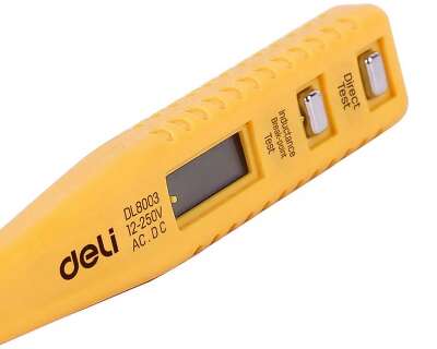  Индикаторная отвертка-тестер напряжения цифровая Deli DL8003 (12-250 В)