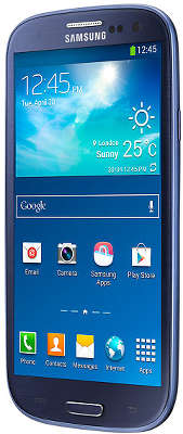 Смартфон Samsung GT-I9300 Galaxy S3 Duos, метал.синий (GT-I9300MBISER)