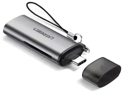 Кардридер UGREEN CM184 (50704) USB-C TF + SD Card Reader. Цвет: серый