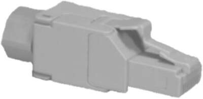 Коннектор NIKOMAX RJ45/8P8C под витую пару, Кат.6 (Класс E), 250МГц, покрытие 50мкд, универсальные ножи, T568B, самозажимной, неэкранированный, серый
