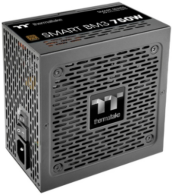 Блок питания Thermaltake Smart BM3 750W, ATX 3.0, PCIe Gen 5.0, APFC, 12cm Fan, 80+ Bronze, Semi Modular, Retail