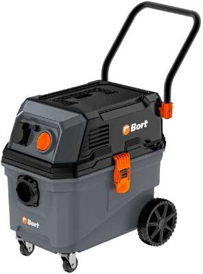 Bort ПЫЛЕСОС ДЛЯ СУХОЙ И ВЛАЖНОЙ УБОРКИ BAX-700 {1600 Вт, шланг 3м, диаметр 35мм, мощ.всасывания 320Вт, Фильтр HEPA, Бак пластик, шум 78дБ, вес 12 кг, уп. 52 x 36 x 55см } [93418118] 
