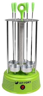 Шашлычница электрическая Kitfort KT-1402 зеленый