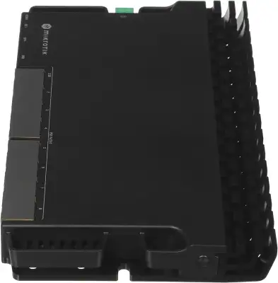 Маршрутизатор MikroTik RB5009UPr+S+IN 10/100/1000 компл.:устройство/крепления/адаптер черный