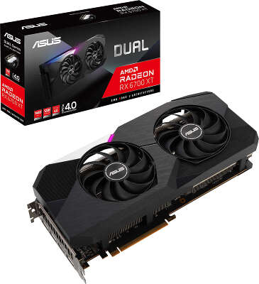 Видеокарта ASUS AMD Radeon RX 6700 XT Dual 12Gb DDR6 PCI-E HDMI, 3DP