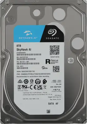 Жесткий диск Seagate SATA-III 8TB ST8000VE001 Surveillance SkyHawkAI 512E (7200rpm) 256Mb 3.5
