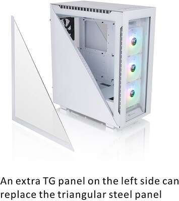 Корпус Thermaltake Divider 500 TG Snow ARGB, белый, ATX, Без БП (CA-1T4-00M6WN-01)