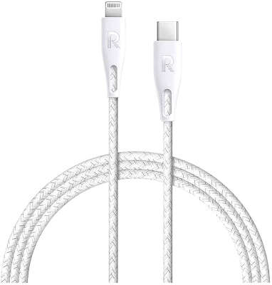 Кабель RAVPower MFI USB-C to Lightning, 2 м, White [RP-CB1018]