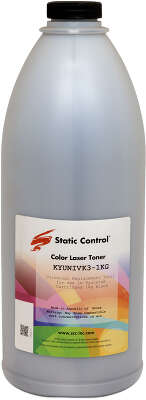 Тонер Static Control Универсальный для Kyocera, Bk, 1 кг, флакон