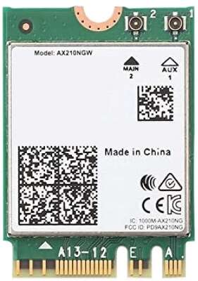 Адаптер беспроводной связи (Wi-Fi) Intel Адаптер беспроводных локальных сетей Intel® Wi-Fi 6E AX210 (Gig+) (AX210NGW) PCIE M.2 AX210.NGWG INTEL M.2 E Key 2230, 2x2 AX+BT (Wi-Fi(PCIe), BT(USB))