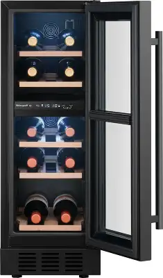 Винный шкаф Weissgauff WWCI-16 DB DualZone 1-нокамерн. черный глянц. (438723)