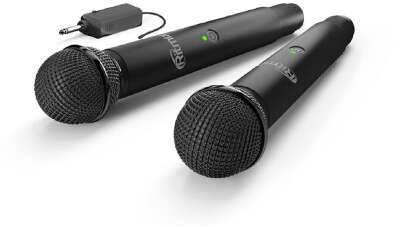 RITMIX RWM-422 black {Частот. хар-ка: 50 Гц-15 кГц, сопротивл: 600 Ом, чувств: -72 дБ, пит микр: 3,7 В, пит прием: 3,7 В, вр раб на 1 зар: до 10ч}