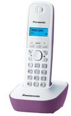 Panasonic KX-TG1611RUF (сиреневый) {АОН, Caller ID,12 мелодий звонка,подсветка дисплея,поиск трубки}