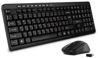 Беспроводной набор клавиатура + мышь Sven KB-C3400W (2,4 GHz, 104+9кл, 800-1600DPI)