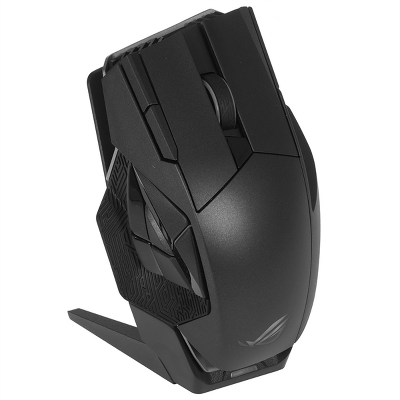 Мышь ASUS ROG SPATHA X, 168g, Wired (Type-C)+2.4GHz RF, 19K DPI Sensor, 12 Programable buttons, Black