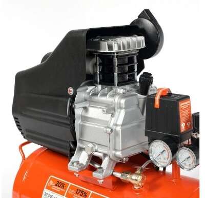 PATRIOT EURO 24-240 Компрессор [525306365] {Мощн.: 1.5 кВт; Напр.: 230В~50Гц; Об.двиг.: 2850 об/мин; Производит.: 240 л/мин; Об.ресивера: 24 л; Давл.: 8 бар; Вес: 17,4 кг;}