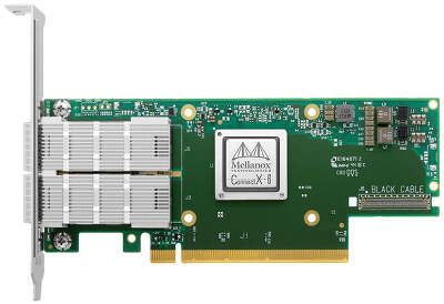 Адаптер Infiniband/ ConnectX®-6 VPI adapter card, HDR IB (200Gb/s) and 200GbE, dual-port QSFP56, PCIe4.0 x16, tall bracket