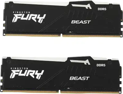 Набор памяти DDR5 DIMM 2*16Gb DDR5200 Kingston FURY Beast RGB (KF552C40BBAK2-32)