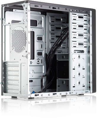 Корпус без блока питания/ Case Foxline FL-886 ATX case, black, w/o PSU, w/2xUSB3.0, w/o pwrcord, w/o FAN