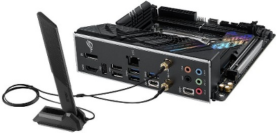 Материнская плата ASUS ROG STRIX B760-I GAMING WIFI, LGA1700, B760, 2*DDR5, 4*SATA, 2*M.2, 3*USB 3.2, 3*USB 2.0, Type-C, 1*PCIx16, DP+HDMI, mITX; 90MB1D90-M1EAY0