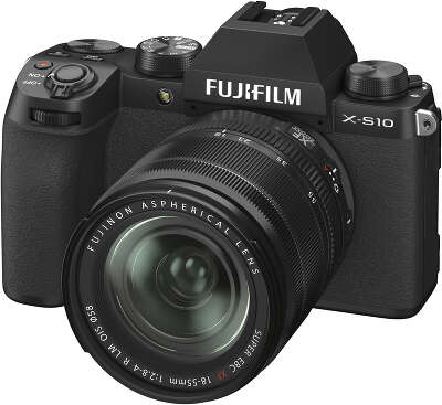 Цифровая фотокамера Fujifilm X-S10 Black kit (XF 18-55 f/2.8-4 R LM OIS)