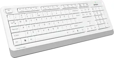 Клавиатура + мышь A4Tech Fstyler FG1010 клав:белый/серый мышь:белый/серый USB беспроводная Multimedia (FG1010 WHITE)