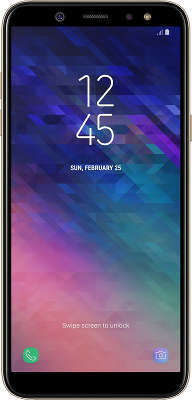 Смартфон Samsung SM-A600F Galaxy A6 2018 Dual Sim LTE, золотой (SM-A600FZDNSER)
