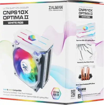 Кулер для процессора Zalman CNPS10X OPTIMA II WHITE RGB